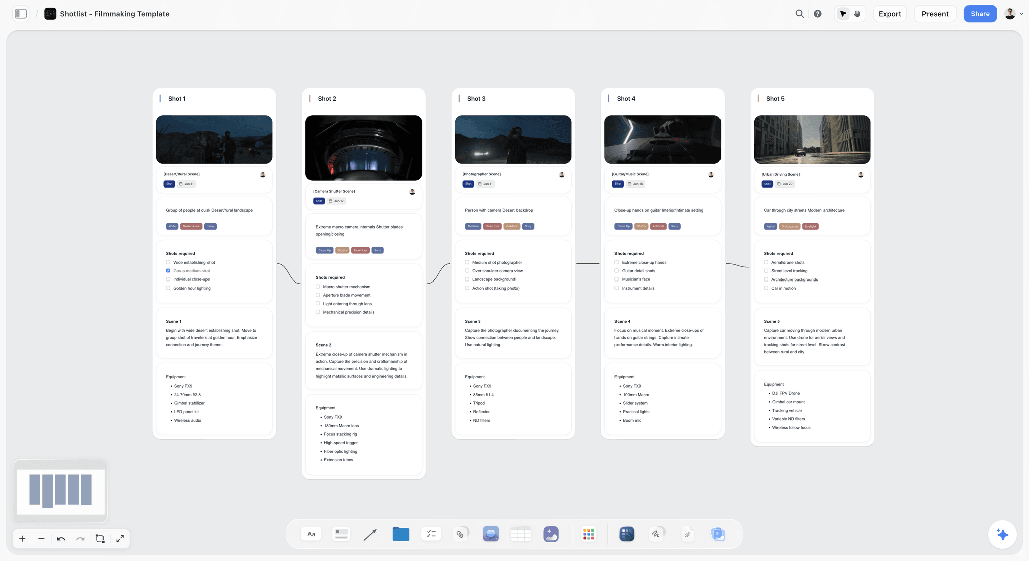 Storyflow AI canvas turning collected contributions into a structured project
